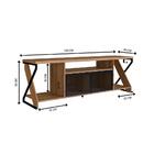 Rack Gamer Para Tv Até 60 Polegadas Linus Com Led 2 Pt Mel E