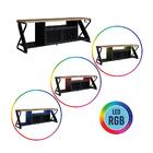 Rack Gamer Para Tv Até 60 Polegadas Linus Com Led 2 Pt Preto