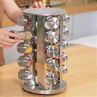 Rack Giratório Aço Inox Giratório 20 Potes Para Especiarias