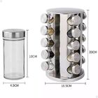 Rack Giratório Aço Inox Giratório 20 Potes Para Especiarias