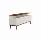 Rack Glasgow Ii 3 Gv Off White Com Freijó Touch 218 Cm