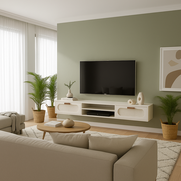 Rack Grande Para Tv 100% Mdf Com Nicho E 2 Gavetas Telinha Br