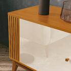 Rack Grécia 2 Portas 200cm Tv 75 Polegadas Ripado Lateral