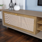 Rack Havana 1 Porta Basculante Nogueira/fendi