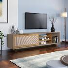 Rack Havana 1 Porta Basculante Nogueira/fendi