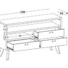 Rack Holly 3 Gavetas - Máxima Nogal/marrom Claro
