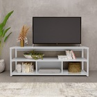 Rack Home Luxuosa Para Sala De Star Toda Branca