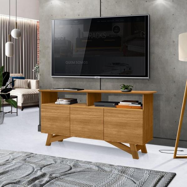 Rack Home Theatre Para Tv Até 43 Polegadas 3 Portas Sala De E