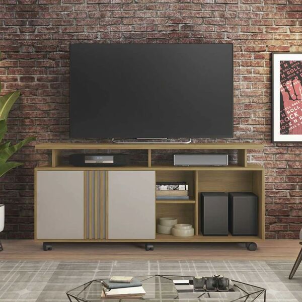 Rack Humor Para Tv Até 58 Polegadas Jcm Móveis Cestaplus Flex