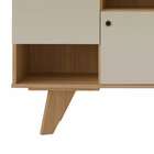 Rack Ícaro Carvalho E Off White 111 Cm