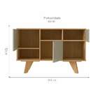 Rack Ícaro Carvalho E Off White 111 Cm