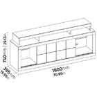 Rack Ideal Para Tv De Até 70 Polegadas 2 Portas Titan