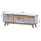 Rack Ilhabela Off White/naturalle - Bechara Móveis