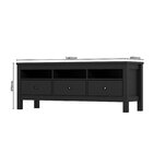 Rack Indiana Com 3 Gavetas Preto Hp