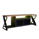 Rack Industrial 160cm Tv 60 Com Led P1033 Pp Milani Store