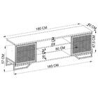 Rack Industrial 180 Cm 2 Pt Com Tela Em Metal 1027 Preto Mell