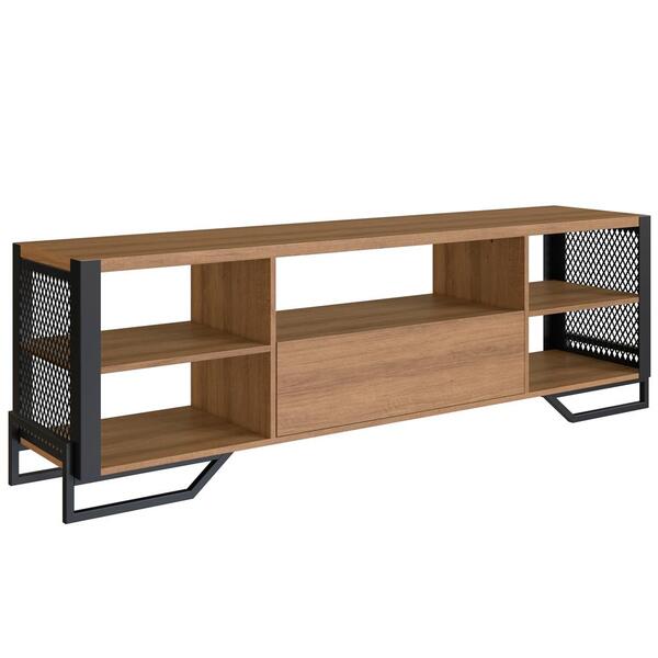 Rack Industrial 180 Cm Gaveta E Tela Em Metal 1017 Pp