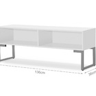 Rack Industrial 2 Prateleiras Sala Branco