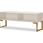 Rack Industrial 2 Prateleiras Sala Off White