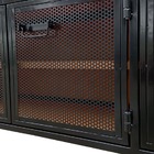 Rack Industrial de Madeira com 4 Portas de Chapas de Ferro -