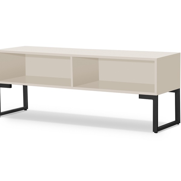 Rack Industrial Milão 2 Prateleiras Sala Estar Off White