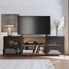 Rack Industrial Retrô Para Tv Até 70 Polegadas 2 Portas 2 Nic