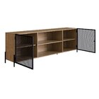 Rack Industrial Retrô Para Tv Até 70 Polegadas 2 Portas 2 Nic