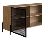 Rack Industrial Retrô Para Tv Até 70 Polegadas 2 Portas 2 Nic