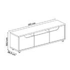 Rack Jersey 160 Para Tv 60 Pol Sala 1 Gaveta E 2 Portas