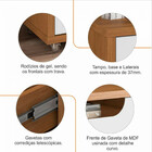 Rack Jersey 160 Para Tv 60 Pol Sala 1 Gaveta E 2 Portas