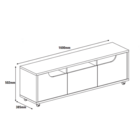 Rack Jersey 1.60 Off White/noce - Casa D Móveis