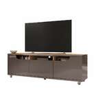 Rack Jersey Cinza Pérola E Noce 160 Cm