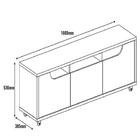 Rack Jersey Preto E Noce 160 Cm