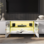 Rack Juquehy Off White/pistache - Bechara Móveis