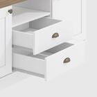 Rack Kappesberg 2 Portas 2 Gavetas Branco Carb
