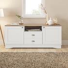 Rack Kappesberg 2 Portas 2 Gavetas Branco Carb