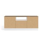 Rack Kappesberg 2 Portas 2 Gavetas Branco Carb