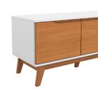 Rack Kappesberg 3 Portas Branco/canela 180cm