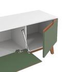 Rack Kappesberg 3 Portas Branco/verde Oliva 180cm