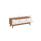 Rack Kappesberg 3 Portas Canela/branco 136cm