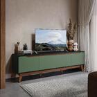 Rack Kappesberg 3 Portas Preto Fosco/verde Oliva 180cm