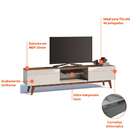 Rack Kingston I 2 Gv Off White Com Freijó Touch 218 Cm