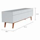 Rack Kingston I 3 Gv Branco Acetinado 180 Cm