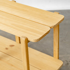 Rack Laguna Em Madeira 120cm 2 Prat - Mel