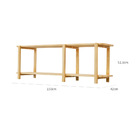 Rack Laguna Em Madeira 150cm 2 Prat - Mel