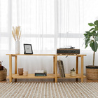 Rack Laguna Em Madeira 150cm 2 Prat - Mel