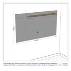 Rack Larimar Com Painel Para Tv Até 50 Polegadas Pés De Madei