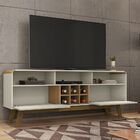 Rack Larimar Off White Com Cinamomo - Bechara Móveis