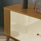 Rack Legacy 1.6 - Edn Móveis - Off White / Cedro Natural