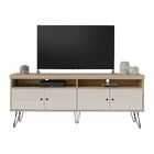 Rack Liberty Carvalho/off White Para Tv Até 60 Polegadas Com